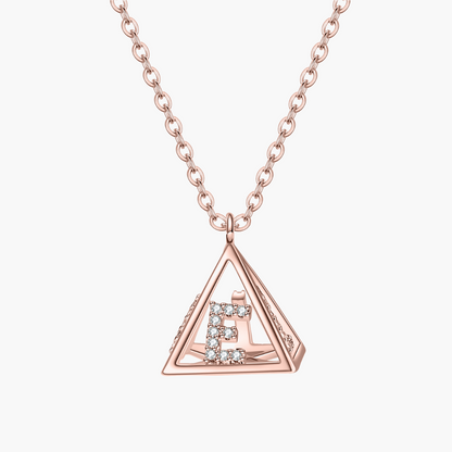 Pendentif Pyramide Strass - 4 Initiales Chris