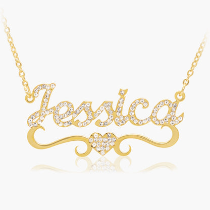 Collier Prénom Amour Scintillant avec Strass Chris