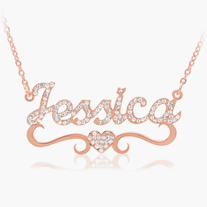 Collier Prénom Amour Scintillant avec Strass Chris