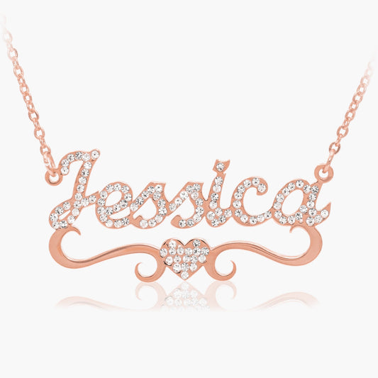 Collier Prénom Amour Scintillant avec Strass Chris
