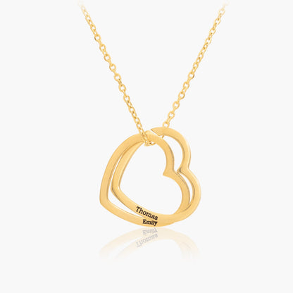 Pendentif Prénom Coeurs Entrelacés - 1 à 5 Prénoms Chris