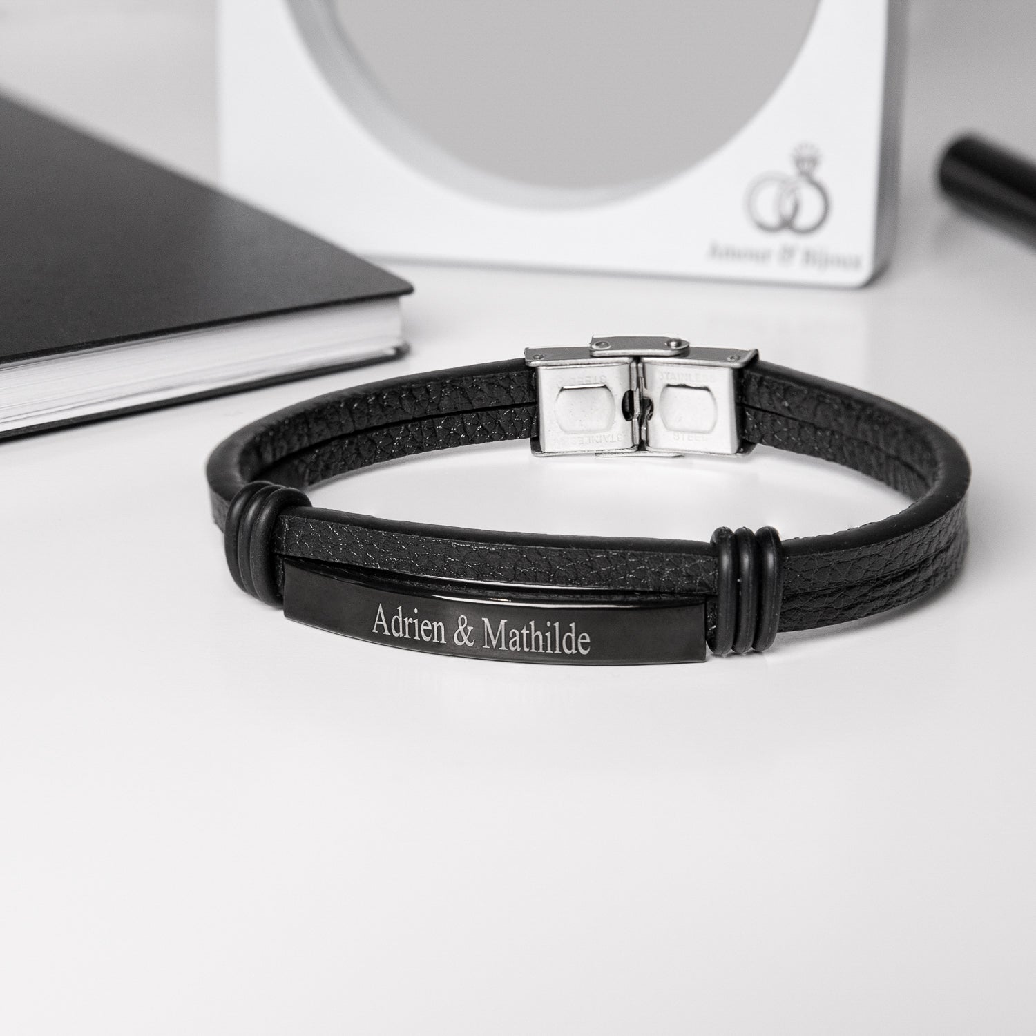Bracelet Cuir Prénom Chris