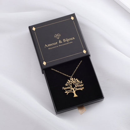 Pendentif Arbre de Vie - 1 à 6 Prénoms Chris