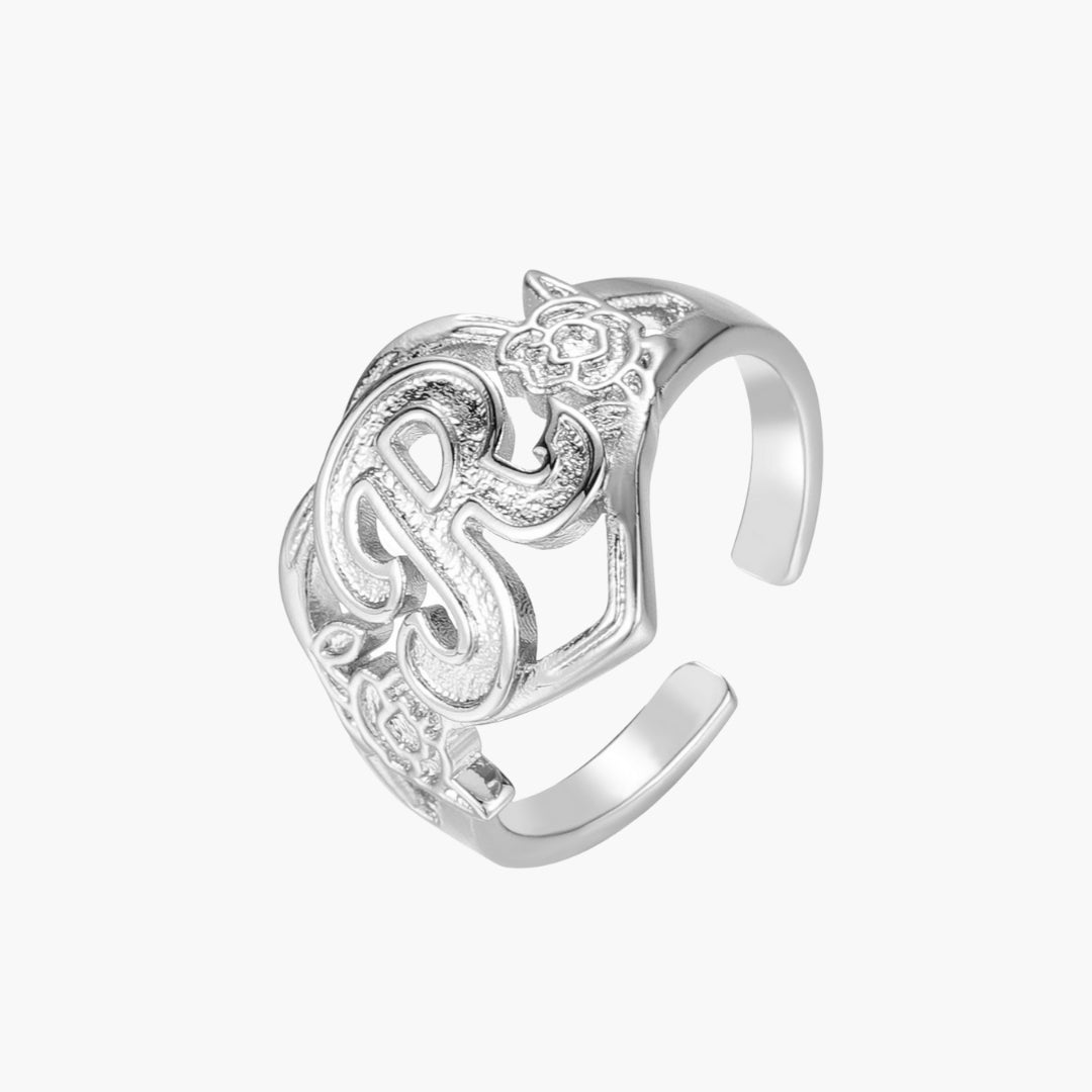 Bague Coeur Initiale Personnalisée Chris