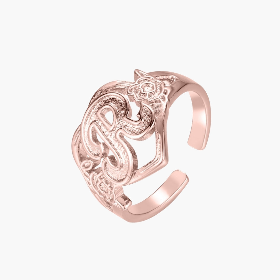Bague Coeur Initiale Personnalisée Chris