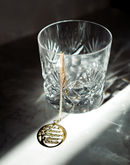 Pendentif Arbre De Vie Or Jaune 14k et Argent - 1 à 4 Prénoms AspektoBV