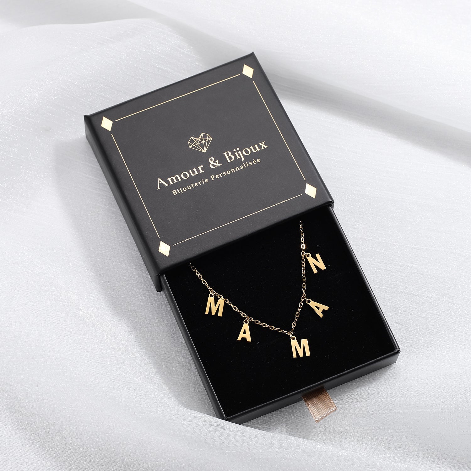 Collier Prénom Personnalisé - 1 à 10 Initiales Chris