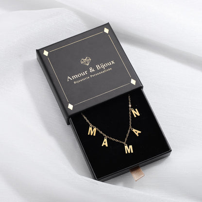 Collier Prénom Personnalisé - 1 à 10 Initiales Chris