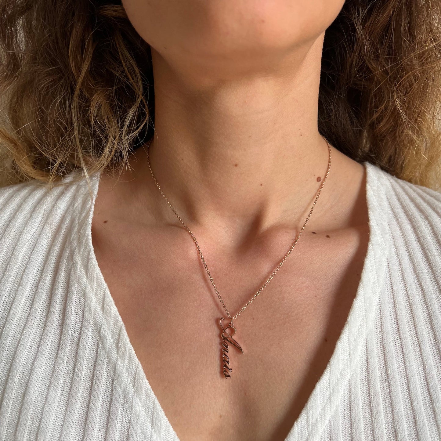 Collier Prénom Vertical Exmouth Chris