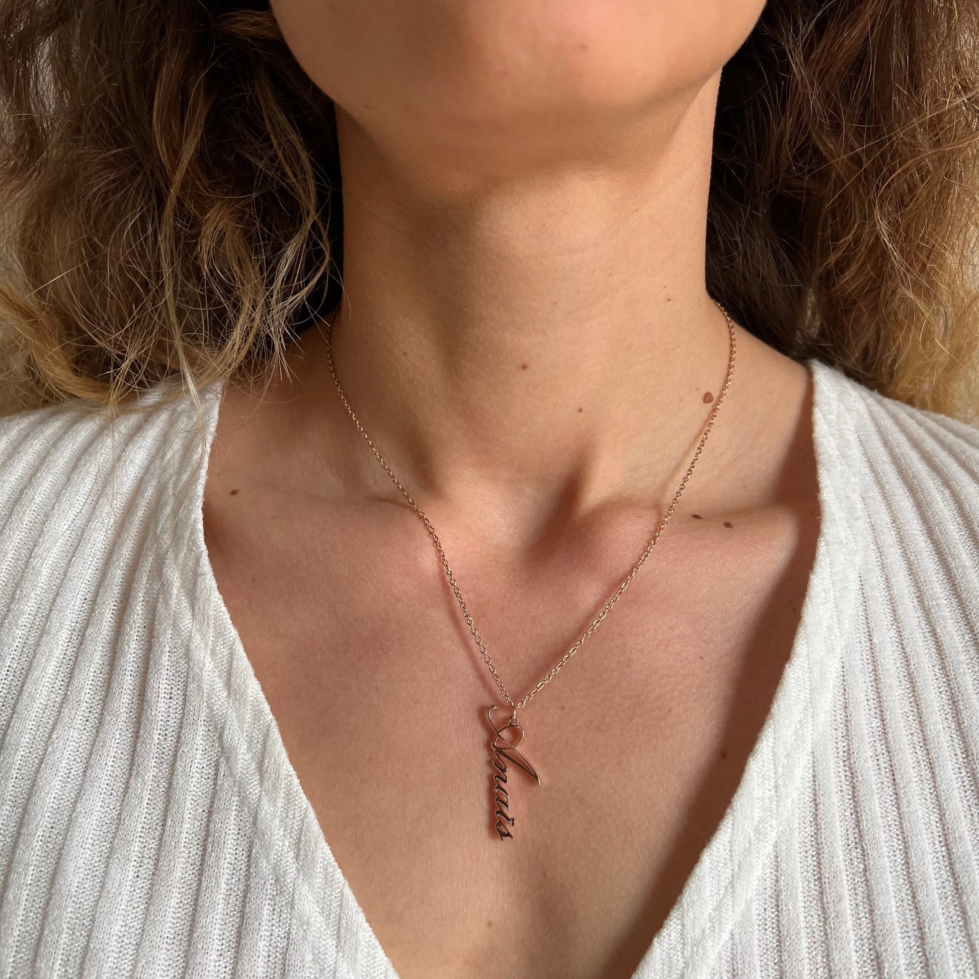 Collier Prénom Vertical Exmouth Chris