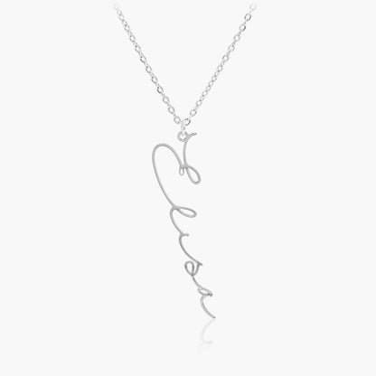 Collier Prénom Vertical Personnalisé Chris