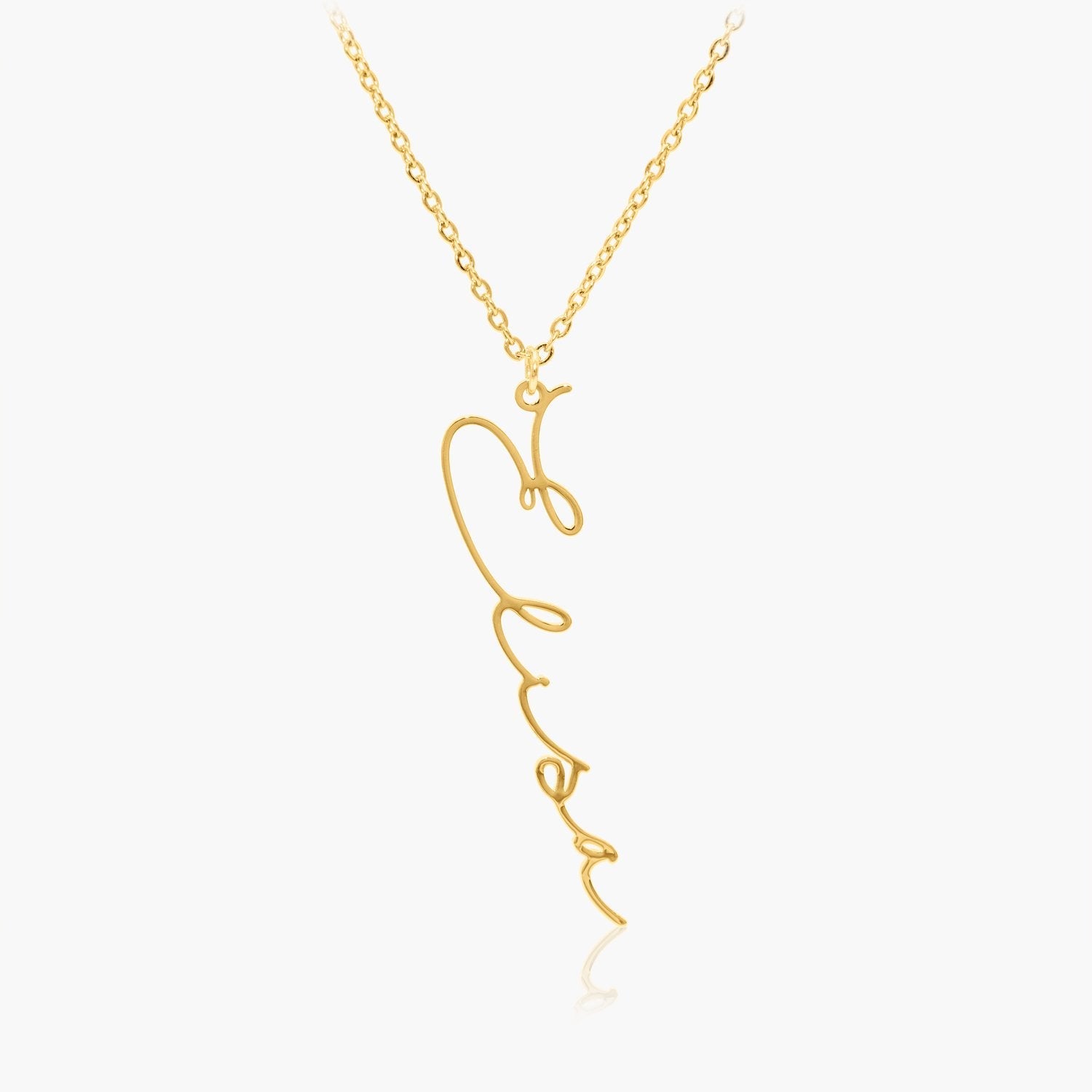 Collier Prénom Vertical Personnalisé Chris