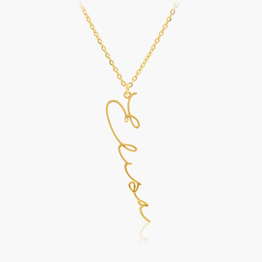 Collier Prénom Vertical Personnalisé Chris