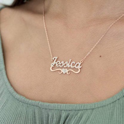 Collier Prénom Amour Scintillant avec Strass Chris