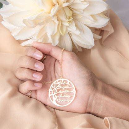 Pendentif Arbre De Vie Prénom - 1 à 5 Prénoms Chris