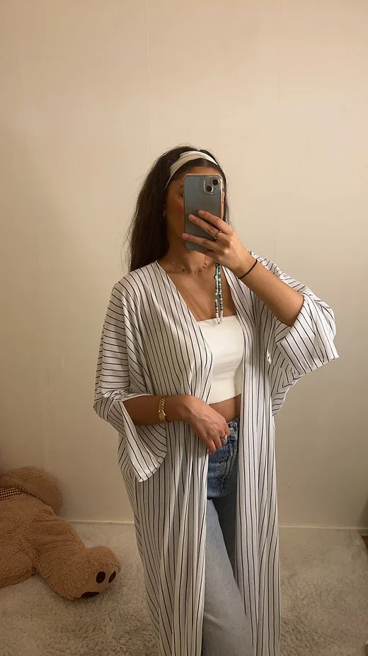 Kimono rayé “Youmna” My Store