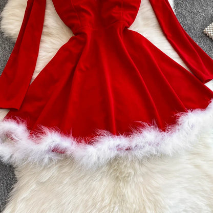 robe rouge noel femme Ozeroz