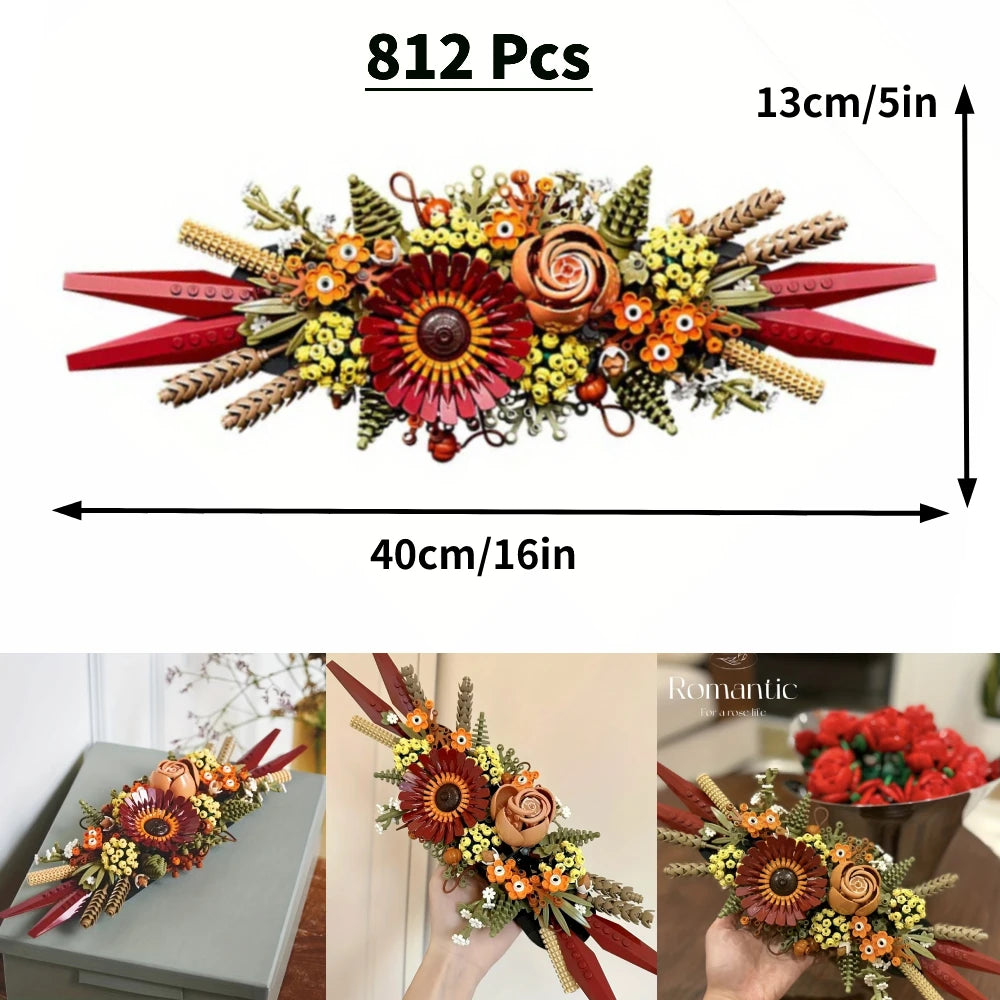 Icons 10311 10313 10314 10328 10298 40524 40460 40461 40464 Artificial Flower Orchid Plants Building Blocks Mother's Day Gifts Ozeroz