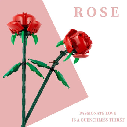 Icons 10311 10313 10314 10328 10298 40524 40460 40461 40464 Artificial Flower Orchid Plants Building Blocks Mother's Day Gifts Ozeroz