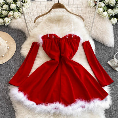 robe rouge noel femme Ozeroz