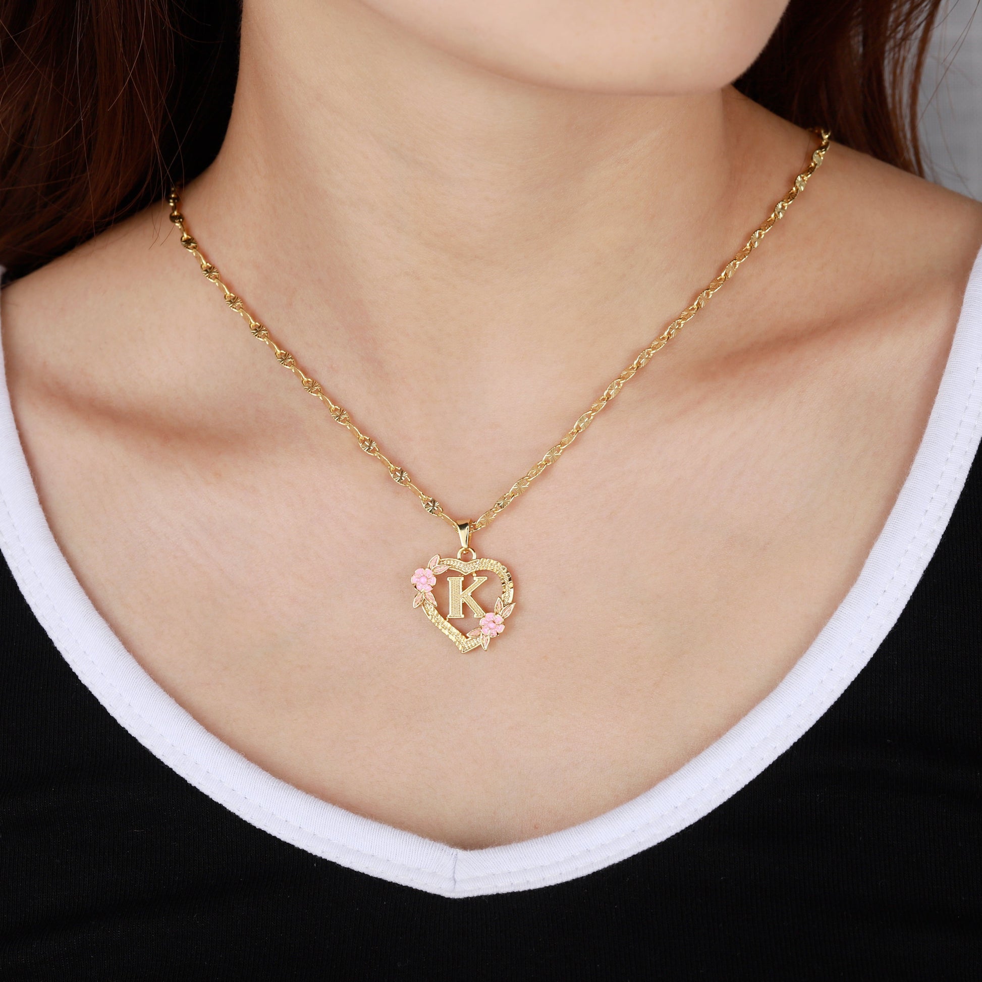 Collier Coeur Initiale Personnalisé Chris