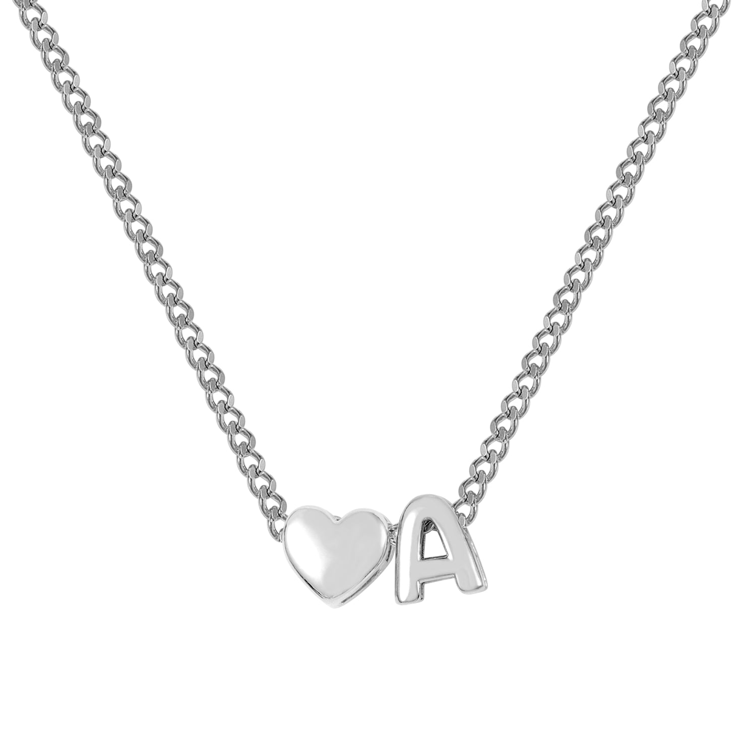 Collier Initiale Coeur Amour & Bijoux