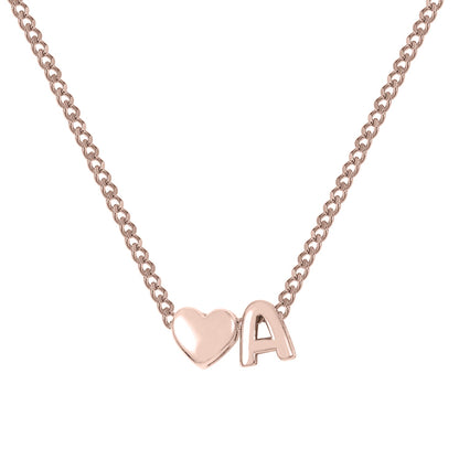 Collier Initiale Coeur Amour & Bijoux