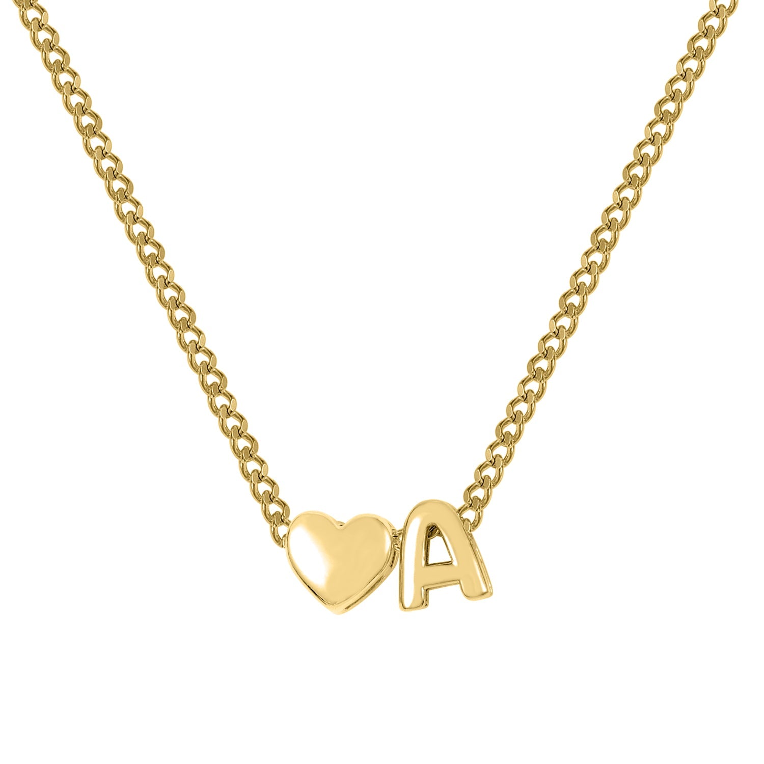 Collier Initiale Coeur Amour & Bijoux