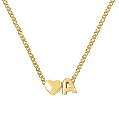 Collier Initiale Coeur Amour & Bijoux