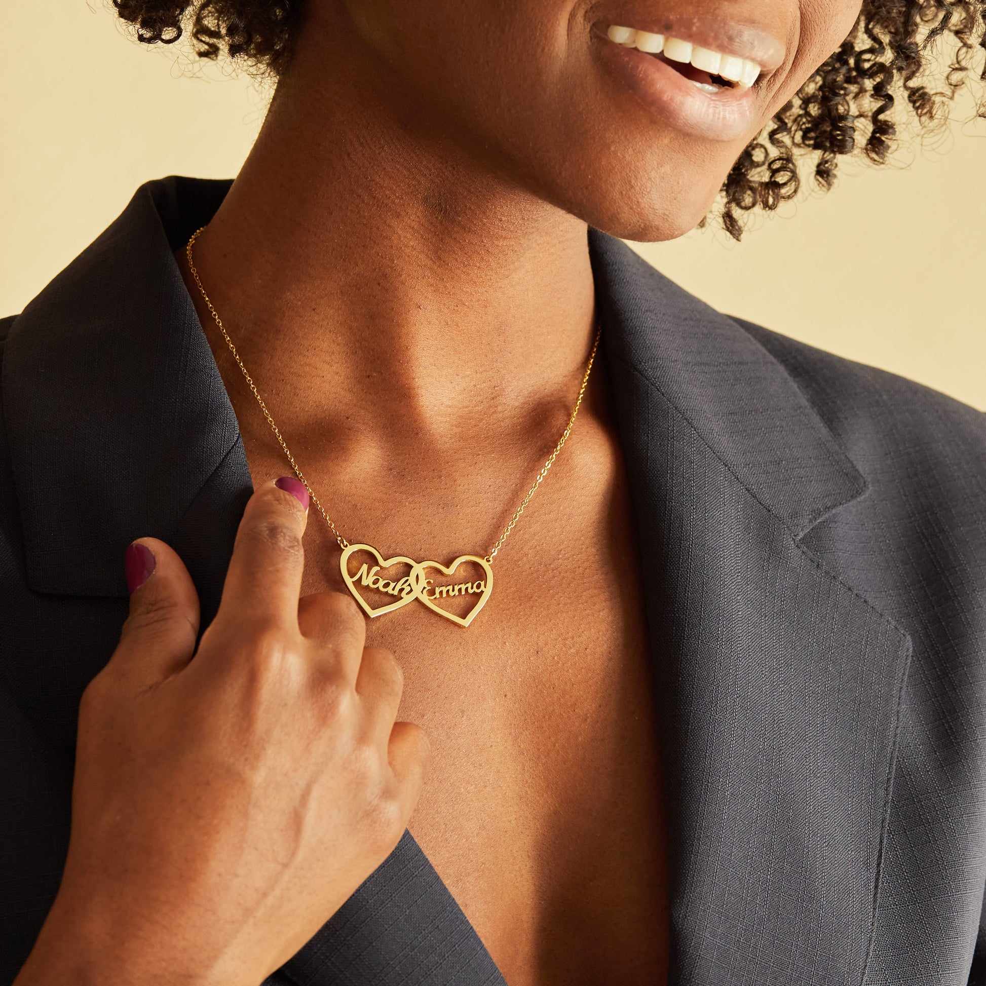 Collier Prénom Cœurs Entrelacés Chris