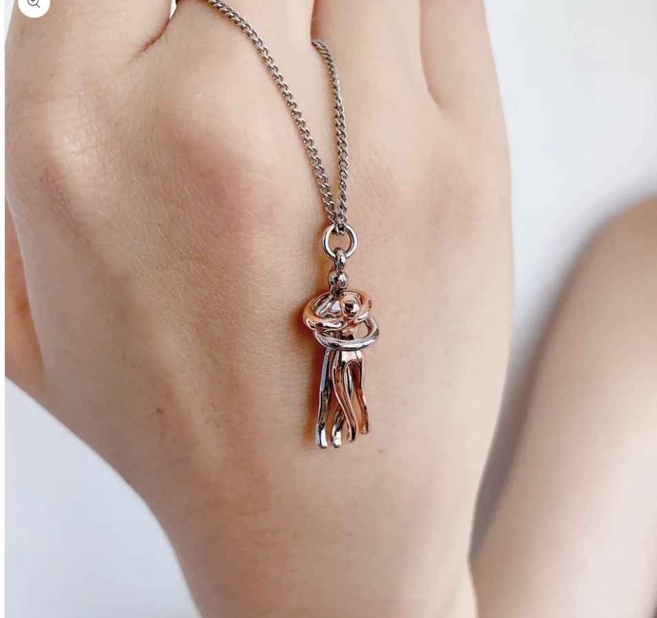 Collier Silhouettes Câlin Amour & Bijoux