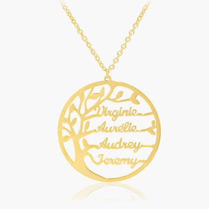 Pendentif Arbre De Vie Prénom - 1 à 5 Prénoms Chris