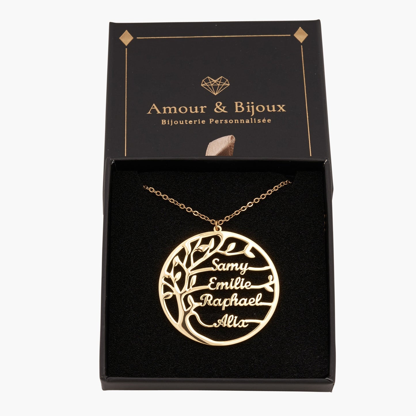 Pendentif Arbre De Vie Prénom - 1 à 5 Prénoms Chris