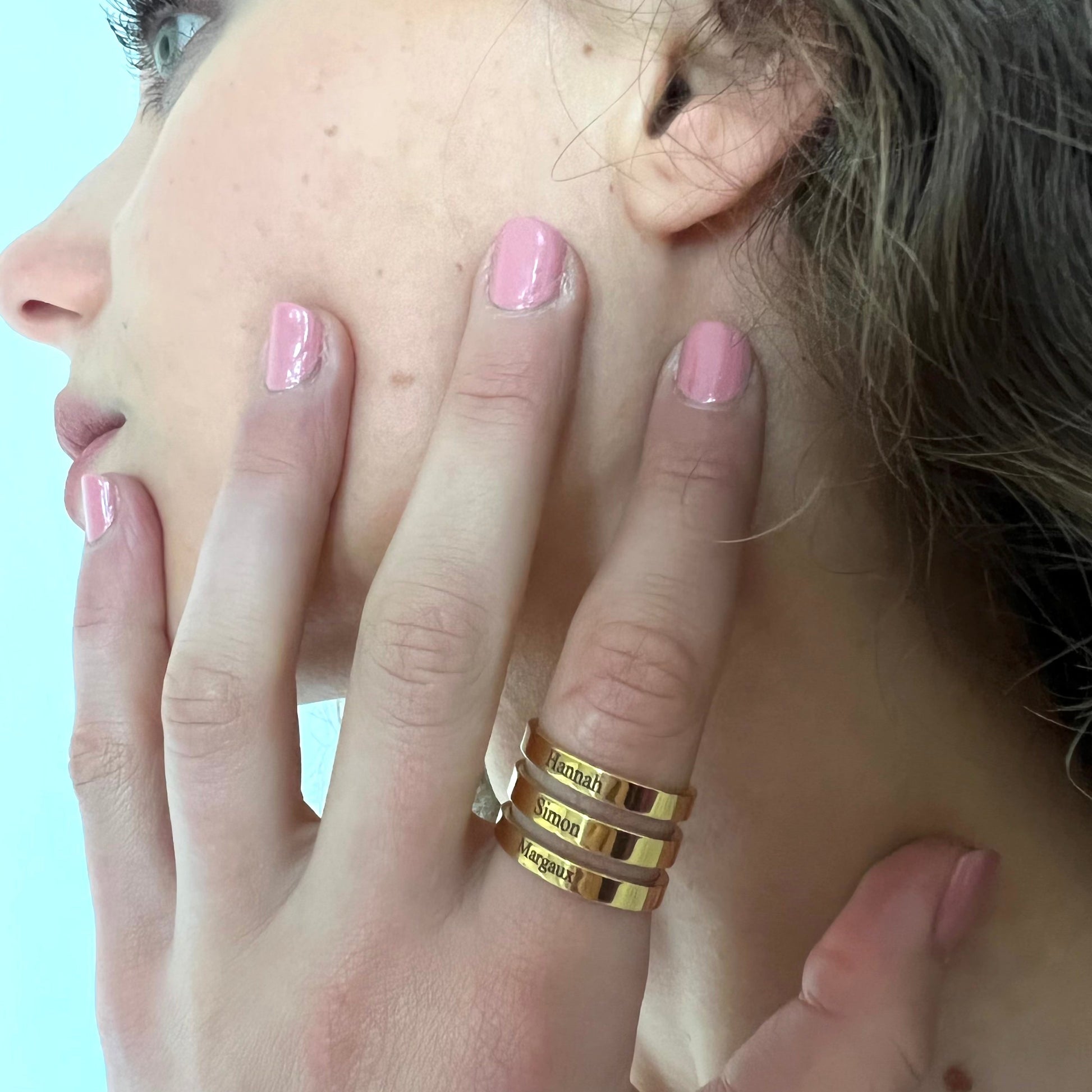 Bague Trois Prénoms Personnalisée Chris