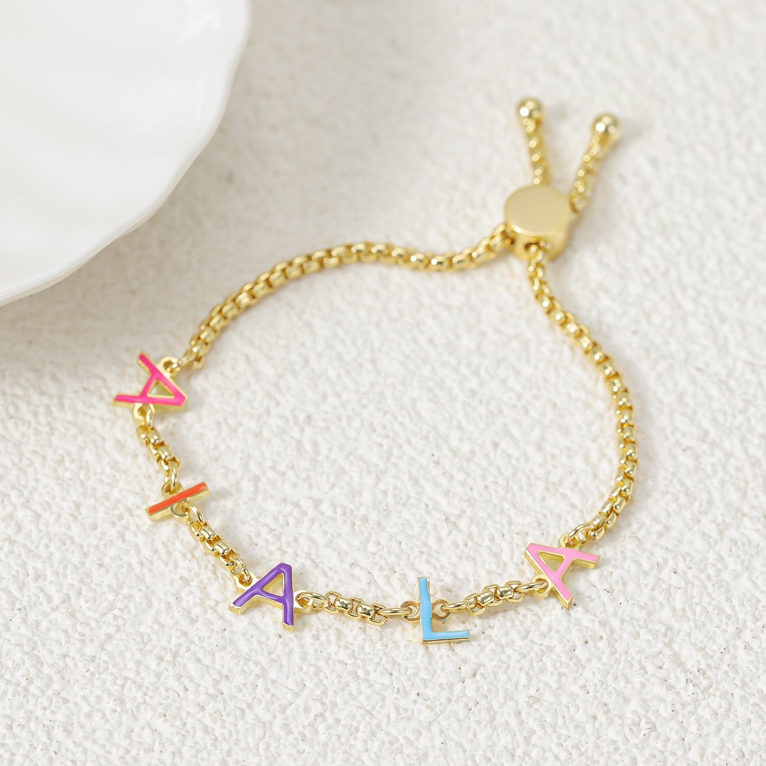 Bracelet Initiales Multicolore Chris
