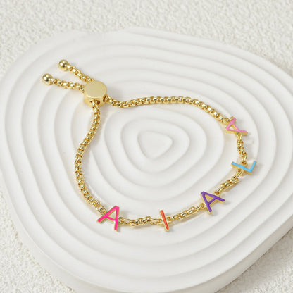 Bracelet Initiales Multicolore Chris