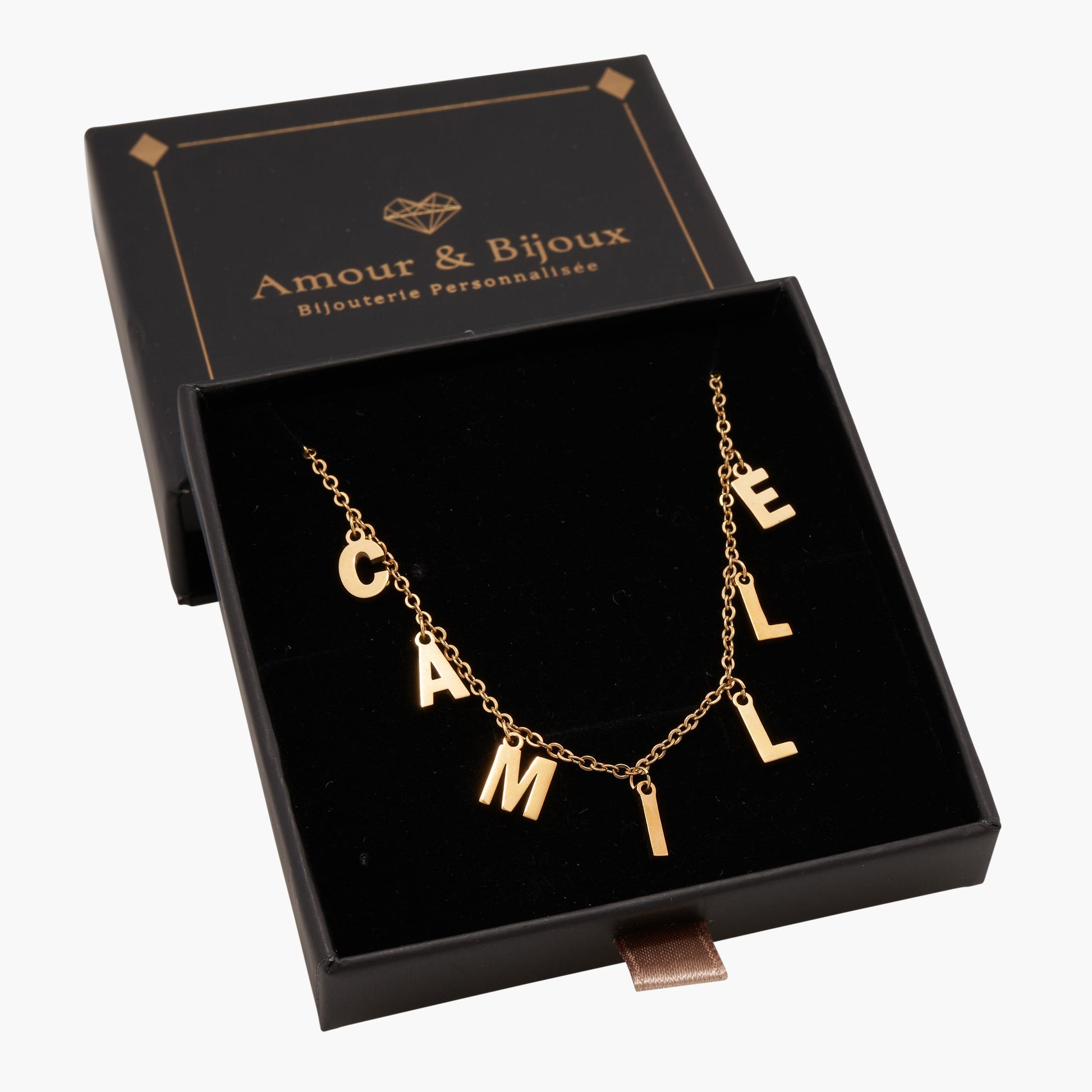 Collier Prénom Personnalisé - 1 à 10 Initiales Chris