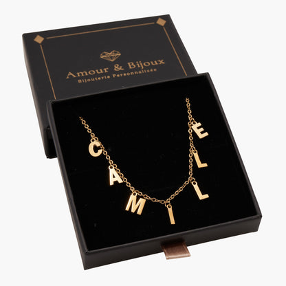 Collier Prénom Personnalisé - 1 à 10 Initiales Chris