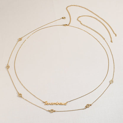 Chaine de Taille Prénom Amour & Bijoux