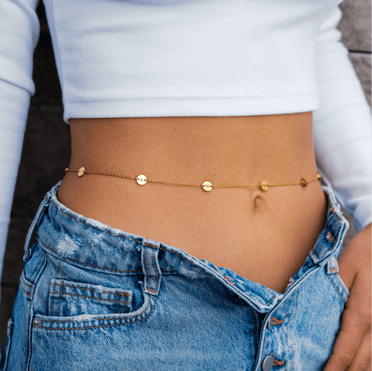 Chaîne de Taille Initiales Amour & Bijoux