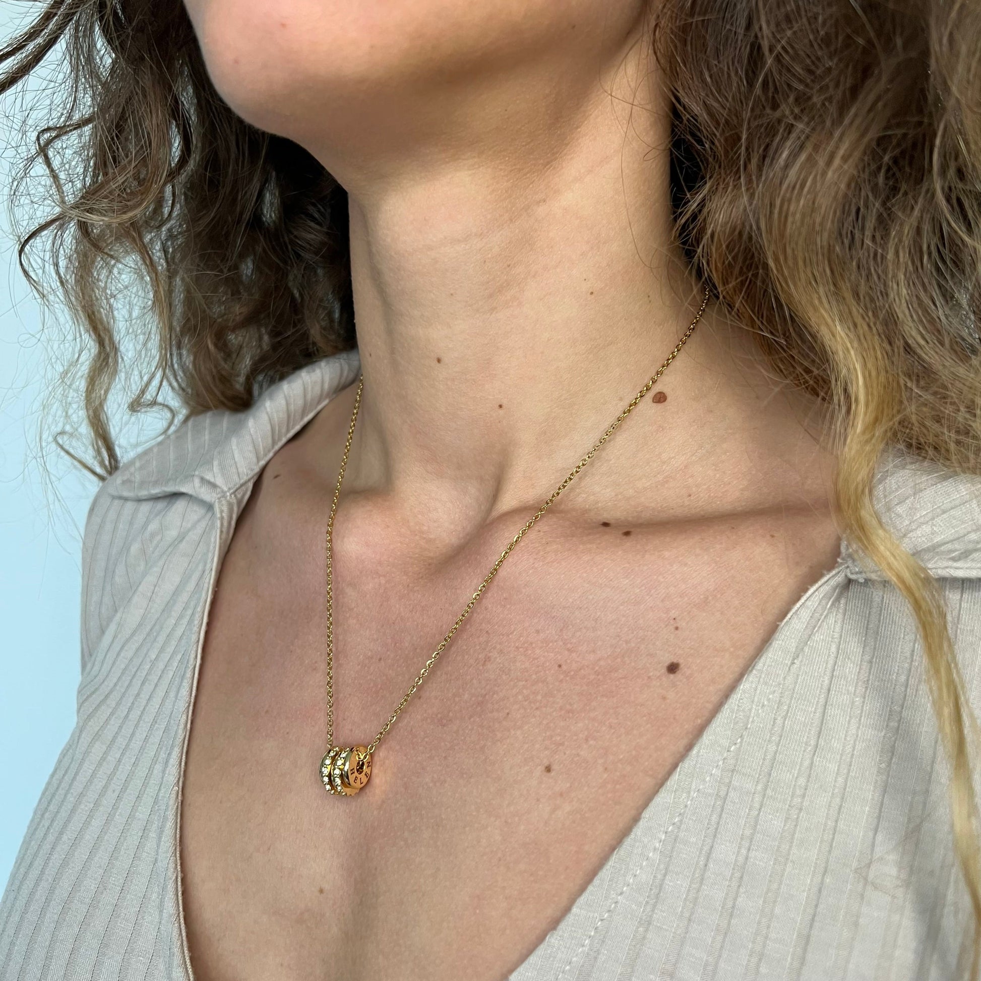 Collier de Perles Gravées Personnalisés Chris