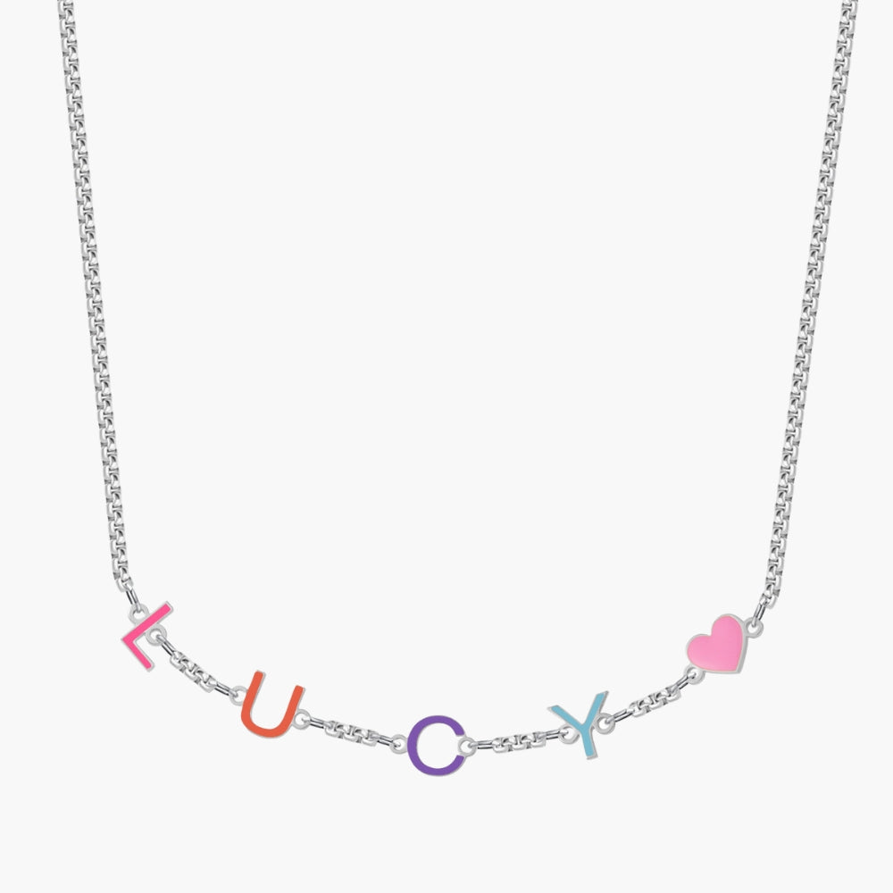 Collier Prénom Initiales Multicolore Chris