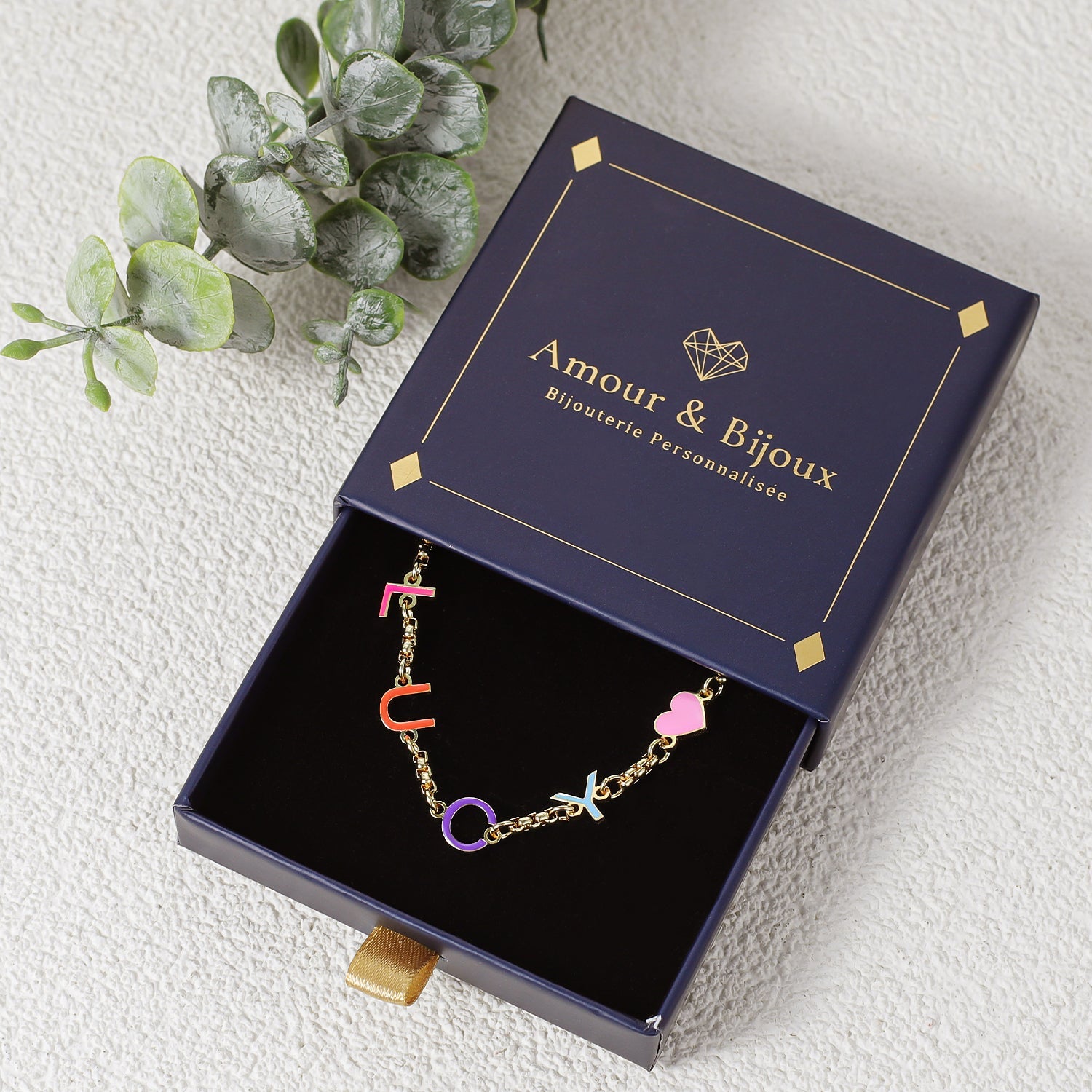 Collier Prénom Initiales Multicolore Chris