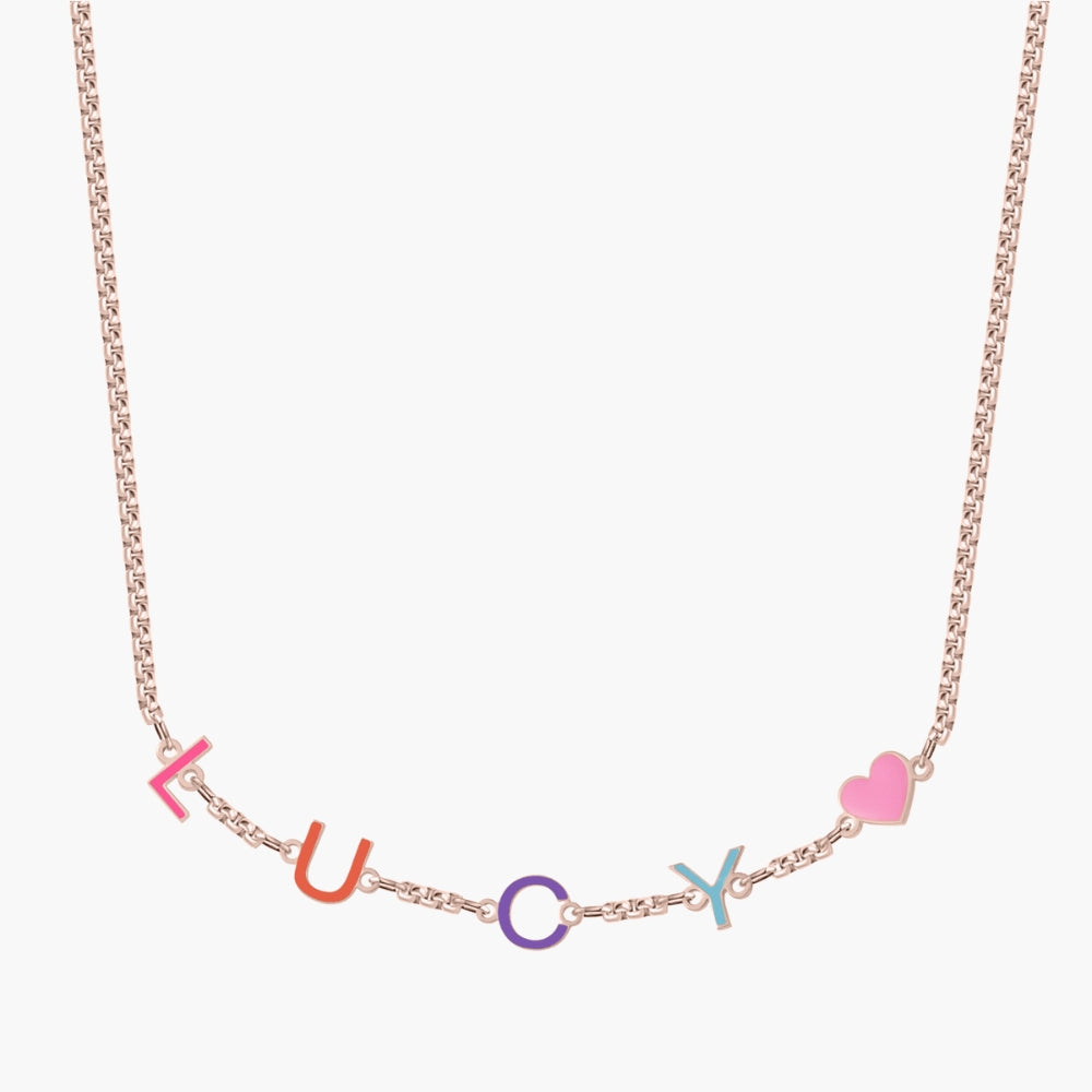 Collier Prénom Initiales Multicolore Chris
