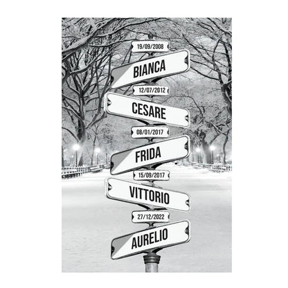 Toile personnalisée Family Crossroads Ozeroz