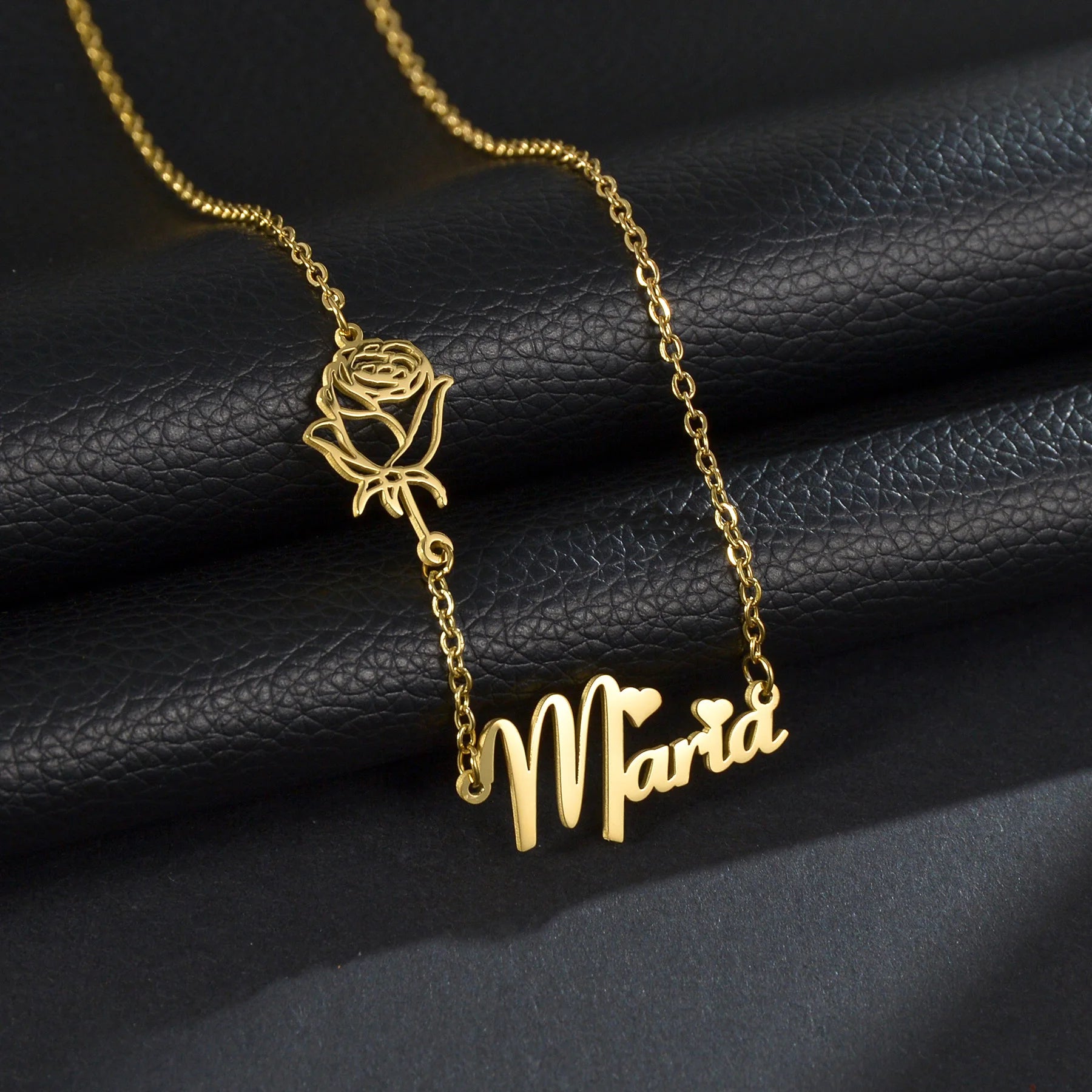 Collier personnalisé Rose Embrace Ozeroz