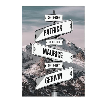 Toile personnalisée Family Crossroads Ozeroz