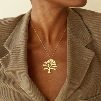 Pendentif Arbre de Vie - 1 à 6 Prénoms Chris