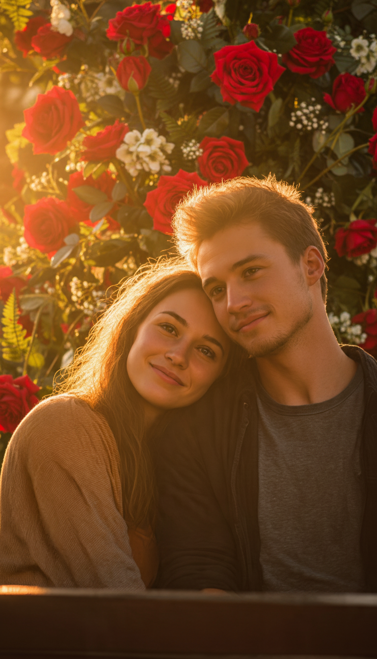 Personalized couple canvas print - Love and complicity