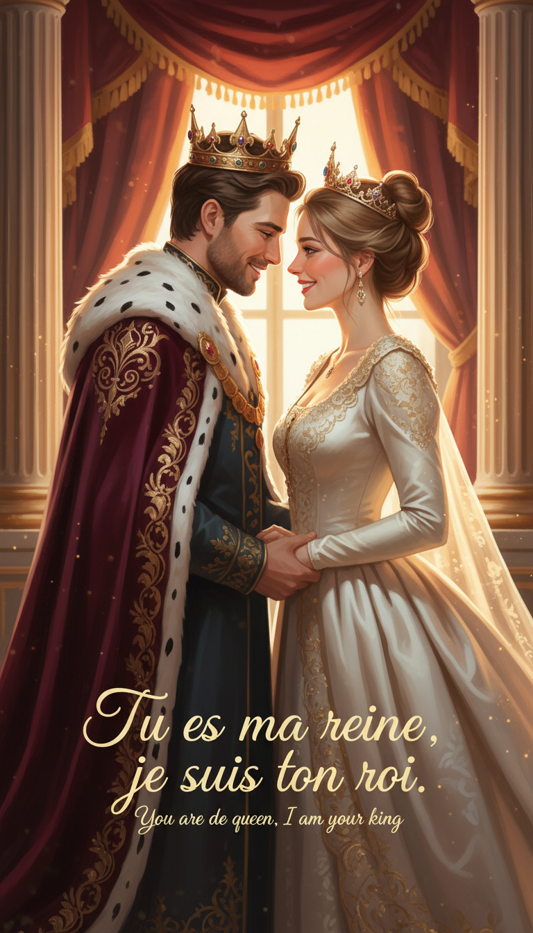 Personalized couple canvas print - Love and complicity